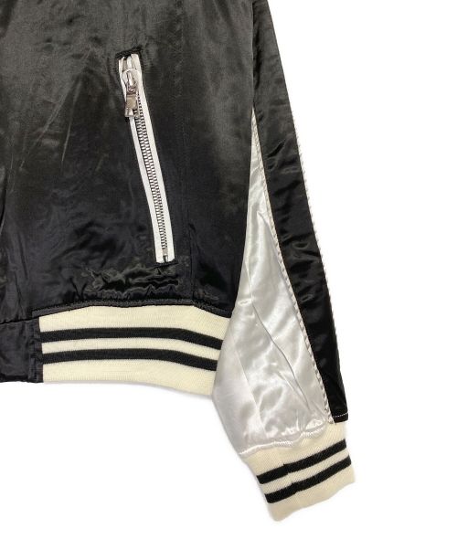 BALMAIN（バルマン）BALMAIN (バルマン) LOGO EMBROIDERED VARSITY JACKET ブラック サイズ:48の古着・服飾アイテム