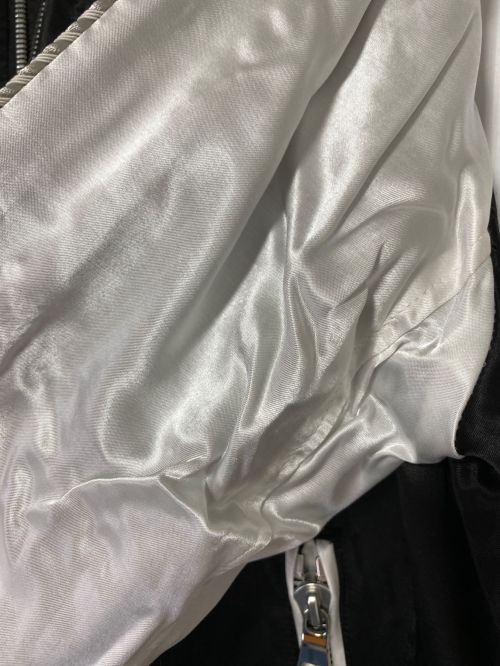 BALMAIN（バルマン）BALMAIN (バルマン) LOGO EMBROIDERED VARSITY JACKET ブラック サイズ:48の古着・服飾アイテム