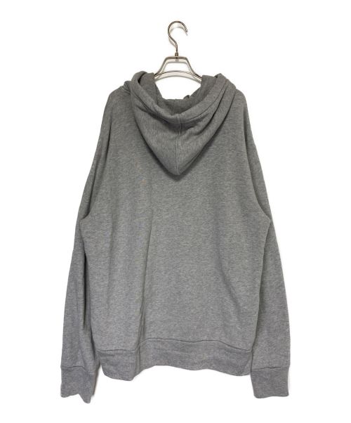 GUCCI（グッチ）GUCCI (グッチ) GREY LOGO HOODIE グレー×ブルー サイズ:XLの古着・服飾アイテム