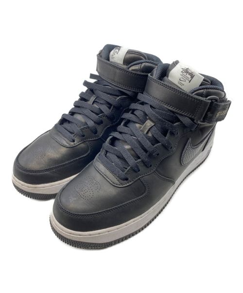 NIKE（ナイキ）NIKE (ナイキ) stussy (ステューシー) AIR FORCE 1 07 MID SP ブラック サイズ:27㎝ (US9）の古着・服飾アイテム
