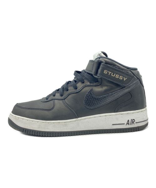 NIKE（ナイキ）NIKE (ナイキ) stussy (ステューシー) AIR FORCE 1 07 MID SP ブラック サイズ:27㎝ (US9）の古着・服飾アイテム