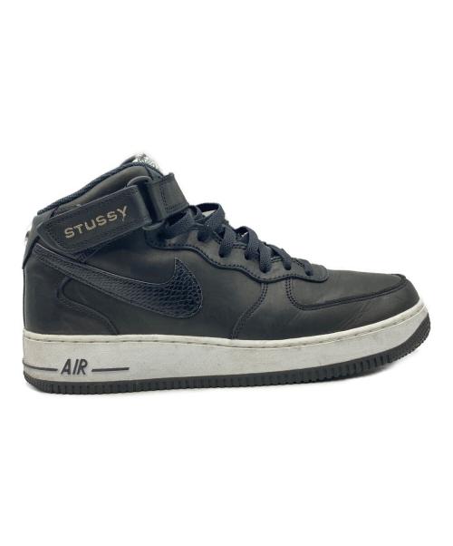 NIKE（ナイキ）NIKE (ナイキ) stussy (ステューシー) AIR FORCE 1 07 MID SP ブラック サイズ:27㎝ (US9）の古着・服飾アイテム