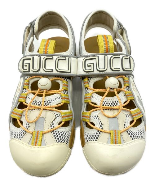 GUCCI（グッチ）GUCCI (グッチ) メッシュ ベルクロ サンダル ベージュ サイズ:6の古着・服飾アイテム