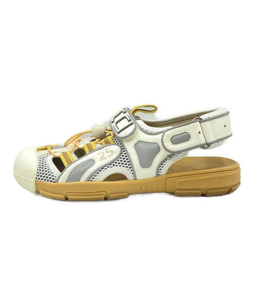 GUCCI（グッチ）GUCCI (グッチ) メッシュ ベルクロ サンダル ベージュ サイズ:6の古着・服飾アイテム