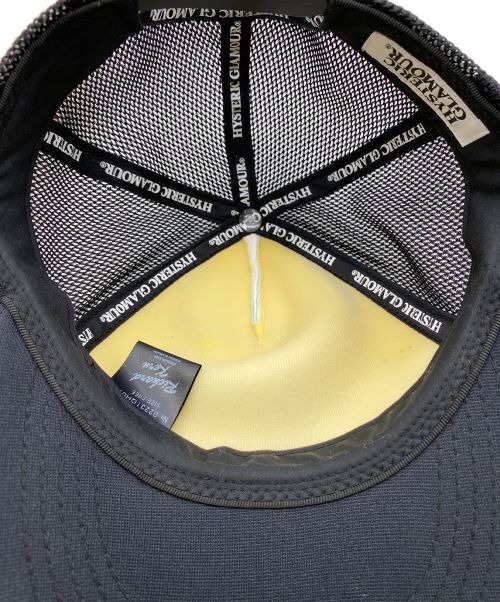 Hysteric Glamour（ヒステリックグラマー）Hysteric Glamour (ヒステリックグラマー) richard kern (リチャードカーン) LUNG AS BRATT メッシュキャップ ブラック サイズ:-の古着・服飾アイテム