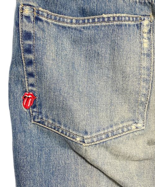 Hysteric Glamour（ヒステリックグラマー）Hysteric Glamour (ヒステリックグラマー) ROLLING STONES (ローリングストーンズ) スタッズデニムパンツ インディゴ サイズ:34の古着・服飾アイテム