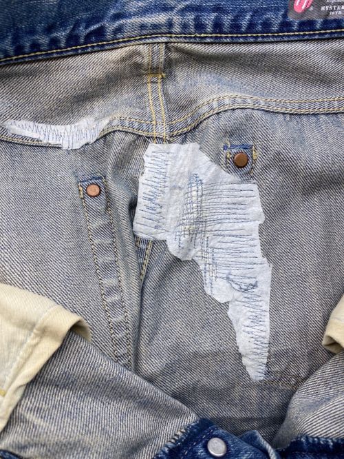 Hysteric Glamour（ヒステリックグラマー）Hysteric Glamour (ヒステリックグラマー) ROLLING STONES (ローリングストーンズ) スタッズデニムパンツ インディゴ サイズ:34の古着・服飾アイテム