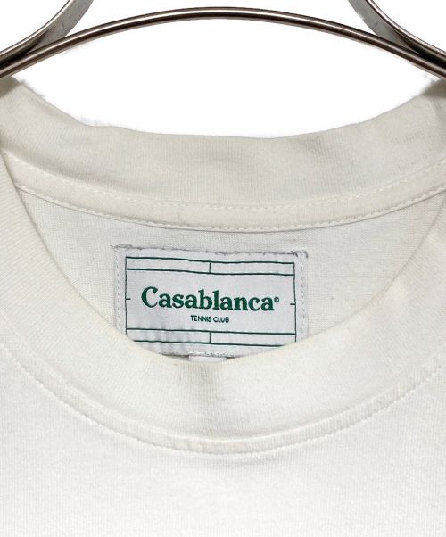 CASABLANCA（カサブランカ）CASABLANCA (カサブランカ) Casa Tennis Club Printed T-Shirt ホワイト サイズ:XLの古着・服飾アイテム