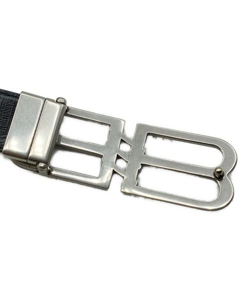 BALENCIAGA（バレンシアガ）BALENCIAGA (バレンシアガ) REVERSIBLE BB MONOGRAM BELT ブラック サイズ:-の古着・服飾アイテム