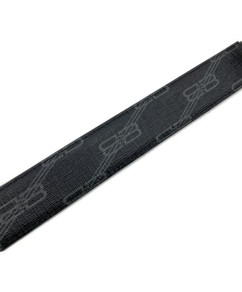 BALENCIAGA（バレンシアガ）BALENCIAGA (バレンシアガ) REVERSIBLE BB MONOGRAM BELT ブラック サイズ:-の古着・服飾アイテム