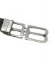 BALENCIAGA (バレンシアガ) REVERSIBLE BB MONOGRAM BELT ブラック サイズ:-：39800円