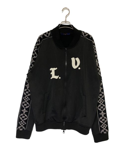 LOUIS VUITTON（ルイ ヴィトン）LOUIS VUITTON (ルイ ヴィトン) LV フラワーバンド トラックジャケット ジャージ モノグラム ブラック サイズ:4Lの古着・服飾アイテム