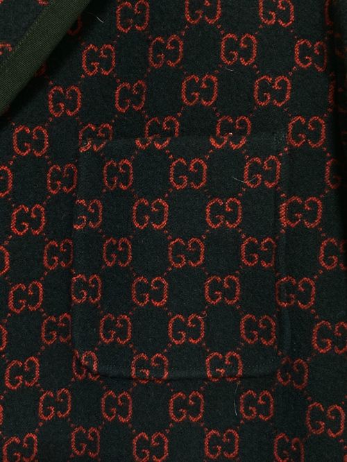 GUCCI（グッチ）GUCCI (グッチ) GG ジャガード　ジャケット ネイビー サイズ:44の古着・服飾アイテム