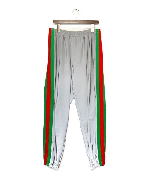 GUCCI（グッチ）GUCCI (グッチ) リフレクタートラックパンツ シルバー サイズ:Lの古着・服飾アイテム