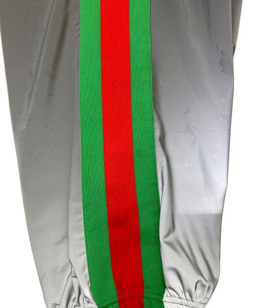 GUCCI（グッチ）GUCCI (グッチ) リフレクタートラックパンツ シルバー サイズ:Lの古着・服飾アイテム