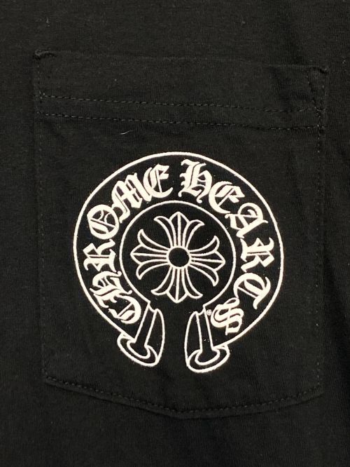 CHROME HEARTS（クロムハーツ）CHROME HEARTS (クロムハーツ) CH プラスクロス ポケット 半袖 Tシャツ  ブラック サイズ:Lの古着・服飾アイテム