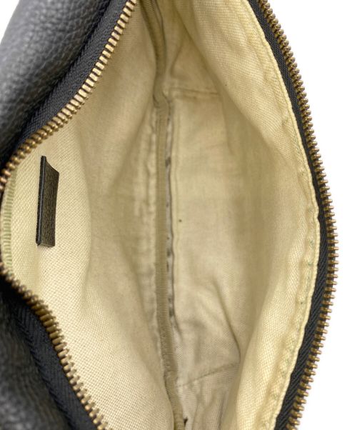 GUCCI（グッチ）GUCCI (グッチ) グッチプリント レザー ベルトバッグ ブラック サイズ:-の古着・服飾アイテム