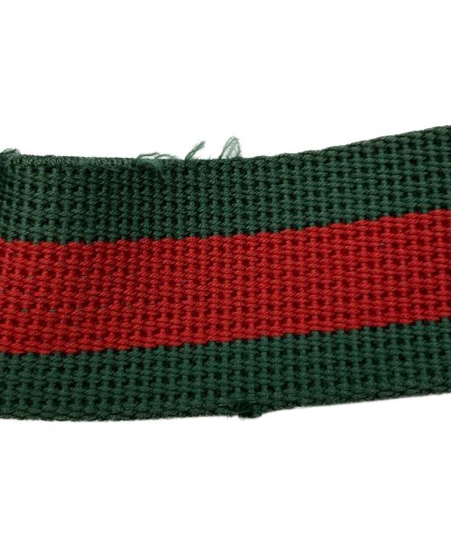 GUCCI（グッチ）GUCCI (グッチ) グッチプリント レザー ベルトバッグ ブラック サイズ:-の古着・服飾アイテム