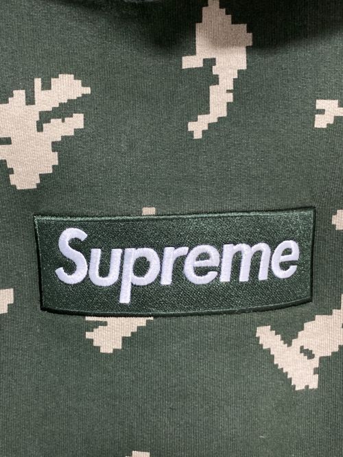 SUPREME（シュプリーム）SUPREME (シュプリーム) Box Logo Hooded Sweatshirt Camo オリーブ サイズ:Mの古着・服飾アイテム