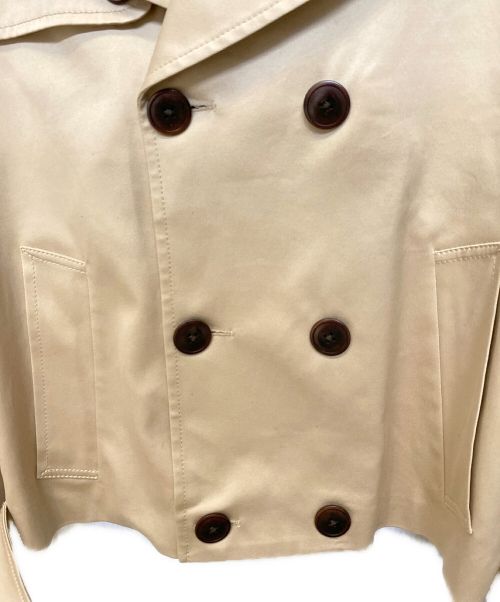 Maison Margiela（メゾンマルジェラ）Maison Margiela (メゾンマルジェラ) ショート トレンチ ジャケット ベージュ サイズ:48の古着・服飾アイテム