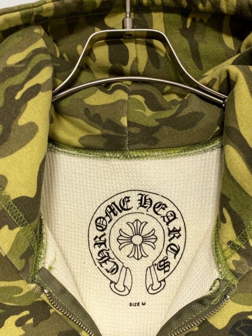 CHROME HEARTS（クロムハーツ）CHROME HEARTS (クロムハーツ) Horseshoe Camo Zip Hoodie グリーン サイズ:Mの古着・服飾アイテム