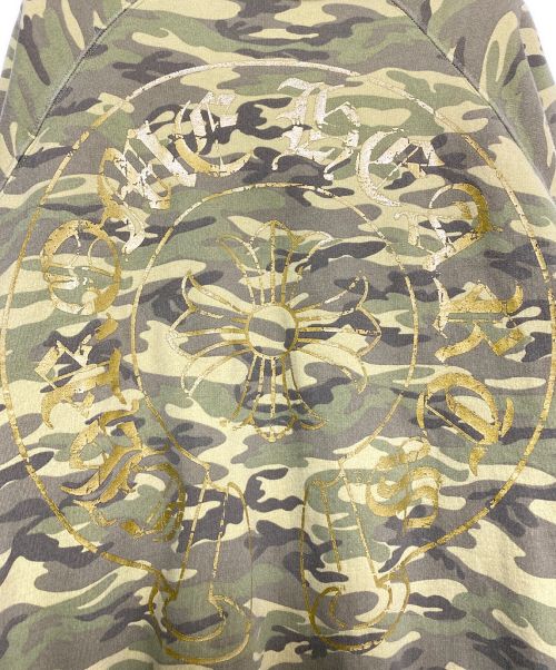 CHROME HEARTS（クロムハーツ）CHROME HEARTS (クロムハーツ) Horseshoe Camo Zip Hoodie グリーン サイズ:Mの古着・服飾アイテム