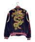 GUCCI（グッチ）の古着「GUCCI DSM SPECIAL WASHED VELVET OVER BUTTONS BOMBER JACKET」｜ネイビー