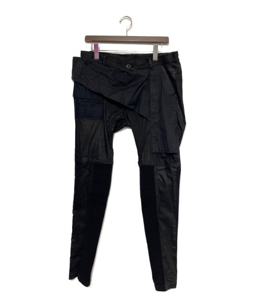 RICK OWENS（リックオウエンス）RICK OWENS (リック オウエンス) メンフィスバイカーパンツ ブラック サイズ:48の古着・服飾アイテム