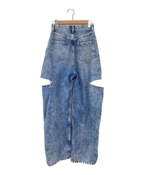 Maison Margiela（メゾンマルジェラ）Maison Margiela (メゾンマルジェラ) スラッシュディテール デニムパンツ インディゴ サイズ:38の古着・服飾アイテム