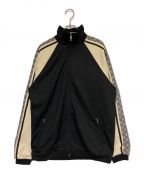 GUCCIグッチ）の古着「Oversize Technical Jersey Jacket」｜ブラック×ホワイト