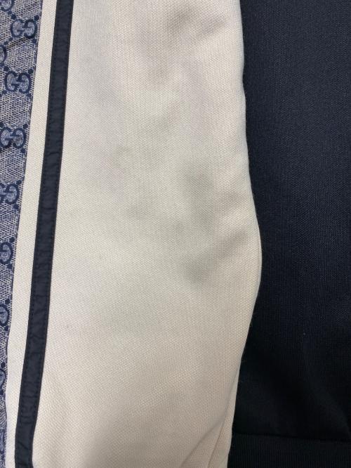 GUCCI（グッチ）GUCCI (グッチ) Oversize Technical Jersey Jacket ブラック×ホワイト サイズ:Sの古着・服飾アイテム