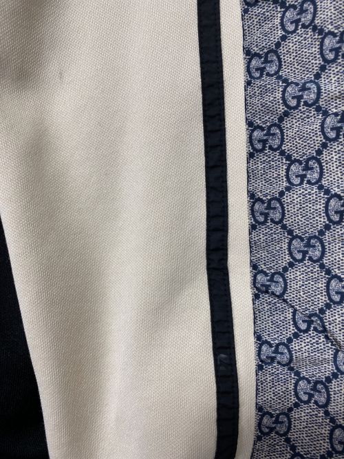 GUCCI（グッチ）GUCCI (グッチ) Oversize Technical Jersey Jacket ブラック×ホワイト サイズ:Sの古着・服飾アイテム