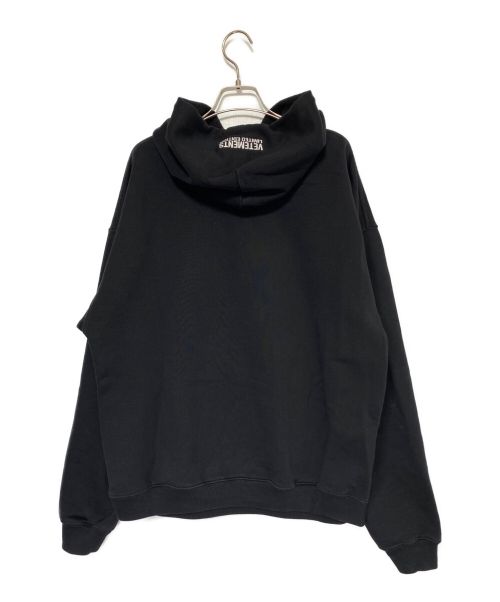 VETEMENTS（ヴェトモン）VETEMENTS (ヴェトモン) ANTWERPEN HOODIE ブラック サイズ:XSの古着・服飾アイテム