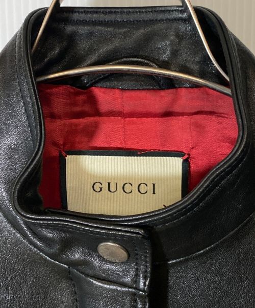 GUCCI（グッチ）GUCCI (グッチ) RIDERS JACKET ブラック サイズ:40の古着・服飾アイテム