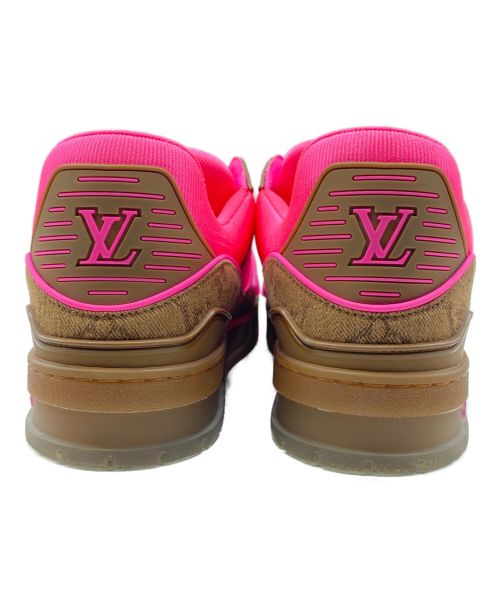 LOUIS VUITTON（ルイ ヴィトン）LOUIS VUITTON (ルイ ヴィトン) LVトレイナー スニーカー ピンク×ブラウン サイズ:SIZE 7の古着・服飾アイテム