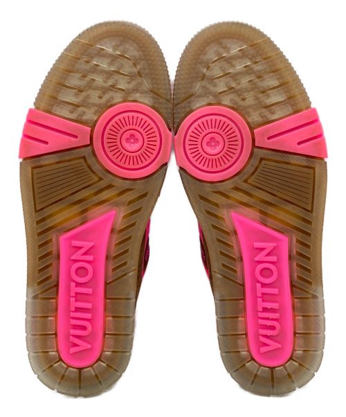 LOUIS VUITTON（ルイ ヴィトン）LOUIS VUITTON (ルイ ヴィトン) LVトレイナー スニーカー ピンク×ブラウン サイズ:SIZE 7の古着・服飾アイテム