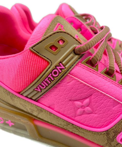 LOUIS VUITTON（ルイ ヴィトン）LOUIS VUITTON (ルイ ヴィトン) LVトレイナー スニーカー ピンク×ブラウン サイズ:SIZE 7の古着・服飾アイテム