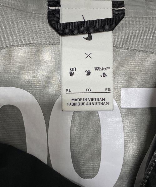 OFFWHITE（オフホワイト）OFFWHITE (オフホワイト) NIKE (ナイキ) AS M NRG OFF-WHITE JACKET ブラック サイズ:SIZE XLの古着・服飾アイテム