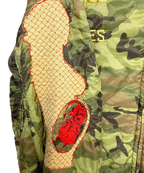 SAINT MICHAEL（セントマイケル）SAINT MICHAEL (セントマイケル) VIETNAM JAMPER カーキ サイズ:Lの古着・服飾アイテム