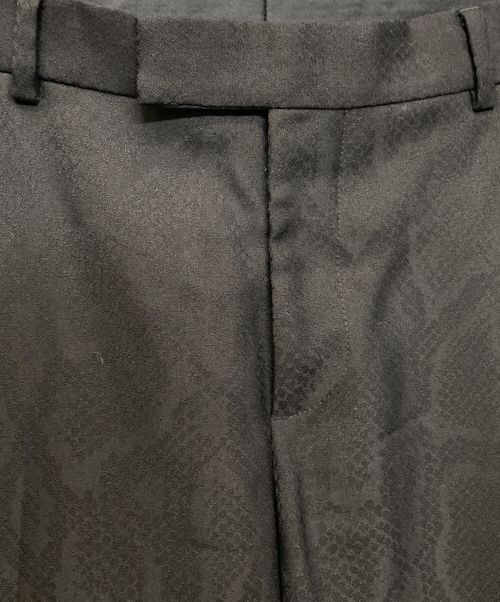 Dior（ディオール）Dior (ディオール) パイソン柄スラックス ブラック サイズ:SIZE 50の古着・服飾アイテム
