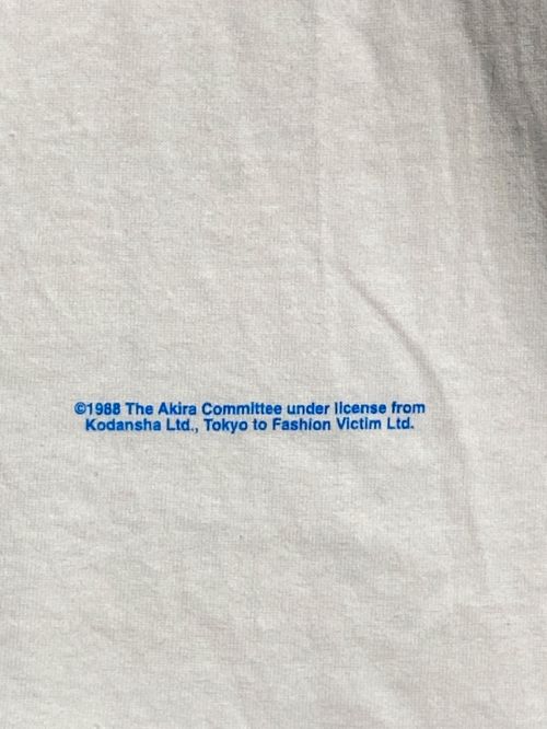 FASHION VICTIM（ファッションヴィクティム）FASHION VICTIM (ファッションヴィクティム) AKIRA (アキラ) 金田プリントロングスリーブTシャツ ホワイト サイズ:Lの古着・服飾アイテム