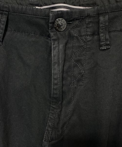 STONE ISLAND（ストーンアイランド）STONE ISLAND (ストーンアイランド) OLD DYE TREATMENT PANTS ブラック サイズ:SIZE 76cm (W30)の古着・服飾アイテム