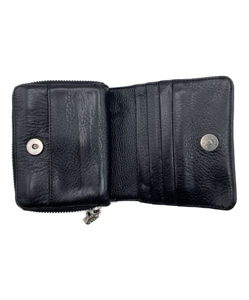CHROME HEARTS（クロムハーツ）CHROME HEARTS (クロムハーツ) ジップビル ウォレット ブラック サイズ:-の古着・服飾アイテム