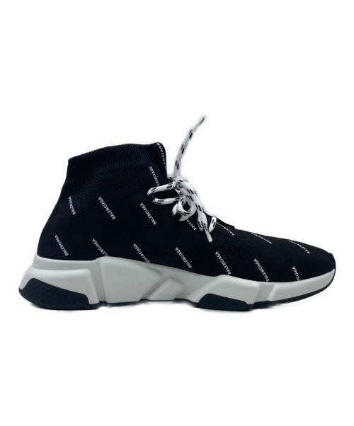 BALENCIAGA（バレンシアガ）BALENCIAGA (バレンシアガ) スピードレースアップオールオーバーロゴ ブラック サイズ:SIZE 42の古着・服飾アイテム