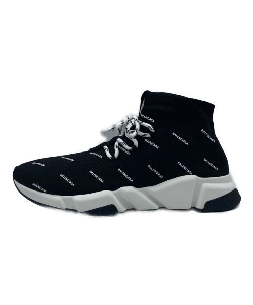 BALENCIAGA（バレンシアガ）BALENCIAGA (バレンシアガ) スピードレースアップオールオーバーロゴ ブラック サイズ:SIZE 42の古着・服飾アイテム