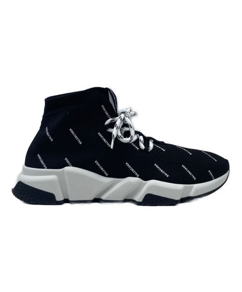 BALENCIAGA（バレンシアガ）BALENCIAGA (バレンシアガ) スピードレースアップオールオーバーロゴ ブラック サイズ:SIZE 42の古着・服飾アイテム