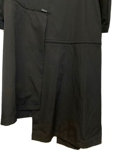 Yohji Yamamoto pour homme（ヨウジヤマモト プールオム）Yohji Yamamoto pour homme (ヨウジヤマモト プールオム) ウールギャバスタンドファスナージャケット ブラック サイズ:2の古着・服飾アイテム