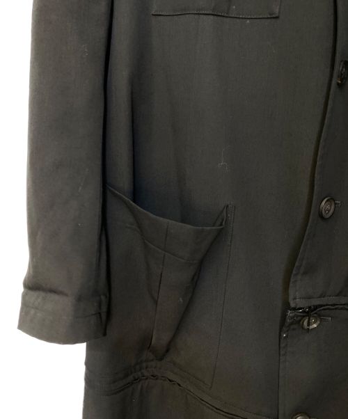Yohji Yamamoto pour homme（ヨウジヤマモト プールオム）Yohji Yamamoto pour homme (ヨウジヤマモト プールオム) ウールギャバスタンドファスナージャケット ブラック サイズ:2の古着・服飾アイテム