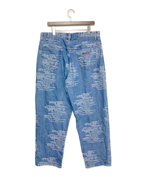 SUPREME（シュプリーム）SUPREME (シュプリーム) Trademark Jacquard Baggy Jeans インディゴ サイズ:32の古着・服飾アイテム
