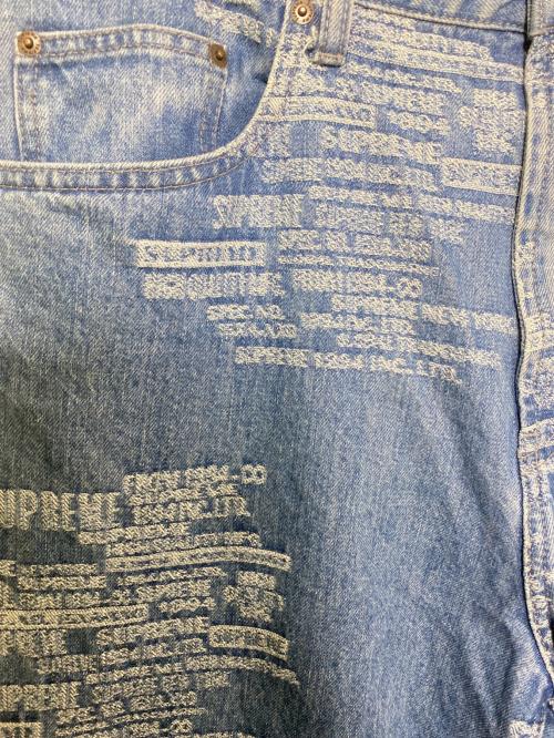 SUPREME（シュプリーム）SUPREME (シュプリーム) Trademark Jacquard Baggy Jeans インディゴ サイズ:32の古着・服飾アイテム